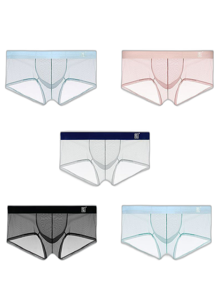 Men's Ultra-thin Low-Rise See-Through Ice Silk Briefs