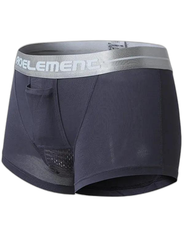 Aoelemen 2 Pack Modal Stretch Separate Pouch Boxer Briefs