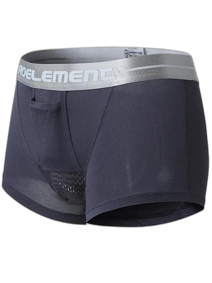 Aoelemen 2 Pack Modal Stretch Separate Pouch Boxer Briefs