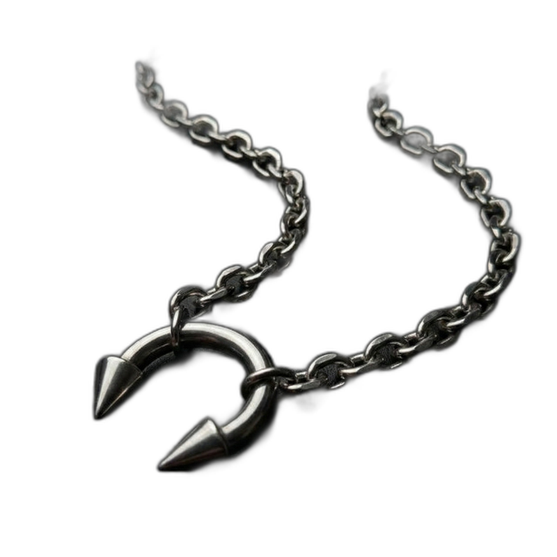 Double Spike Necklace