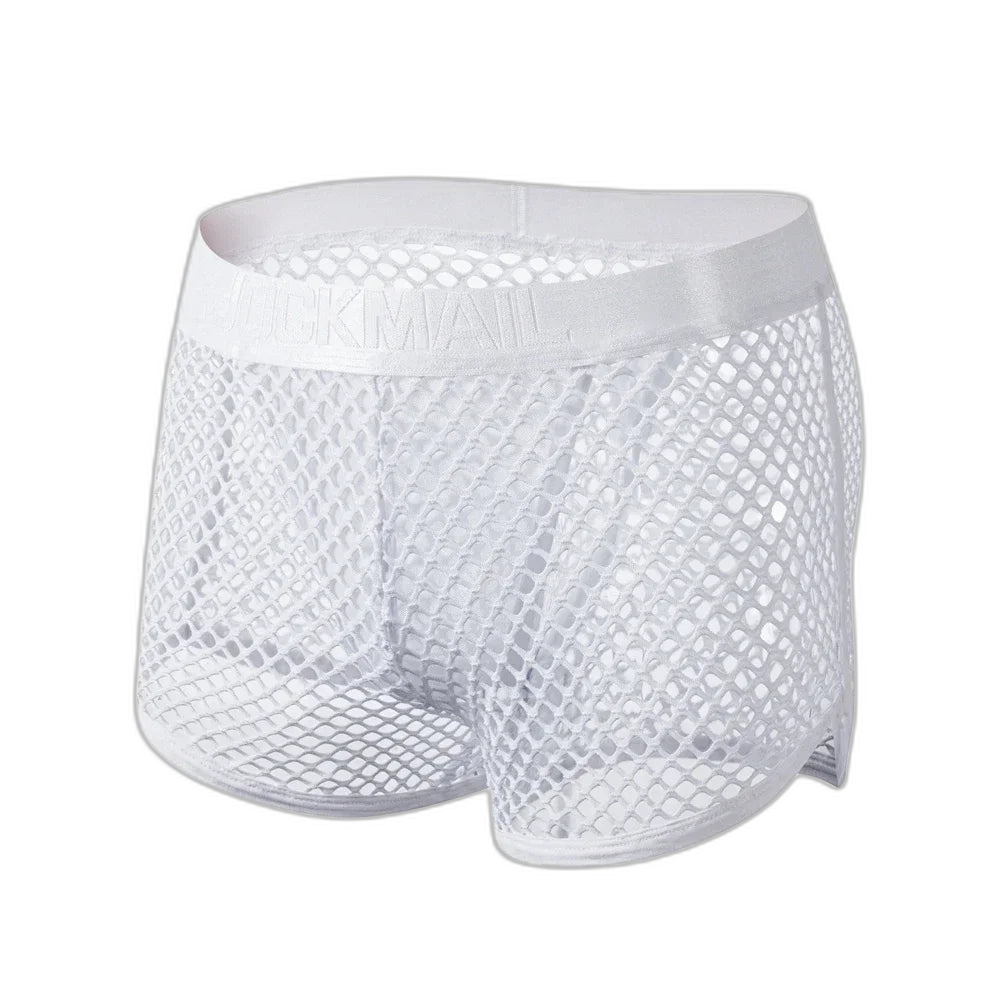 Jockmail 'Reveal All Fishnet' Underwear Shorts
