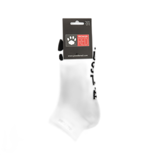 Prowler RED Just A Hole Ankle Socks White Black