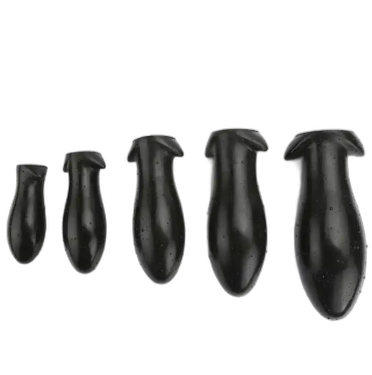 ELITE Liquid Silicone Torpedo Plug Medium Black