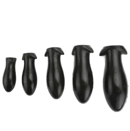 ELITE Liquid Silicone Torpedo Plug Small Black