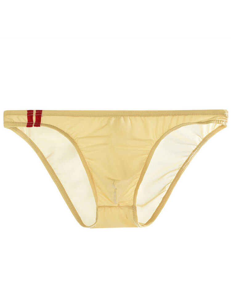 Men's Sexy Ice Silk Thin U-Convex Pouch Briefs