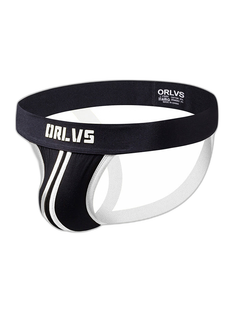 3 Pack Men's U-Pouch Striped Sexy Jockstraps