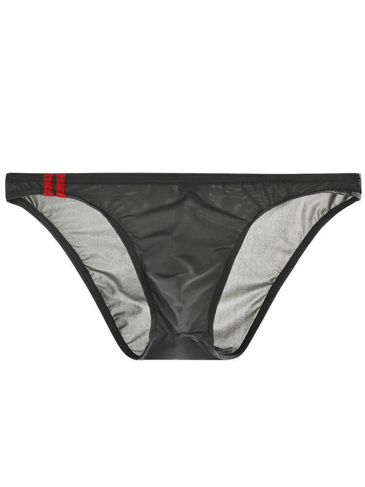 Men's Sexy Ice Silk Thin U-Convex Pouch Briefs