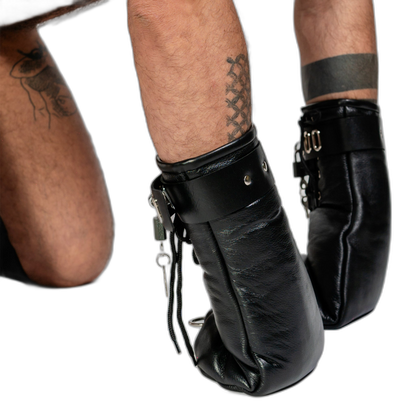 ruff GEAR Leather Bondage Mittens