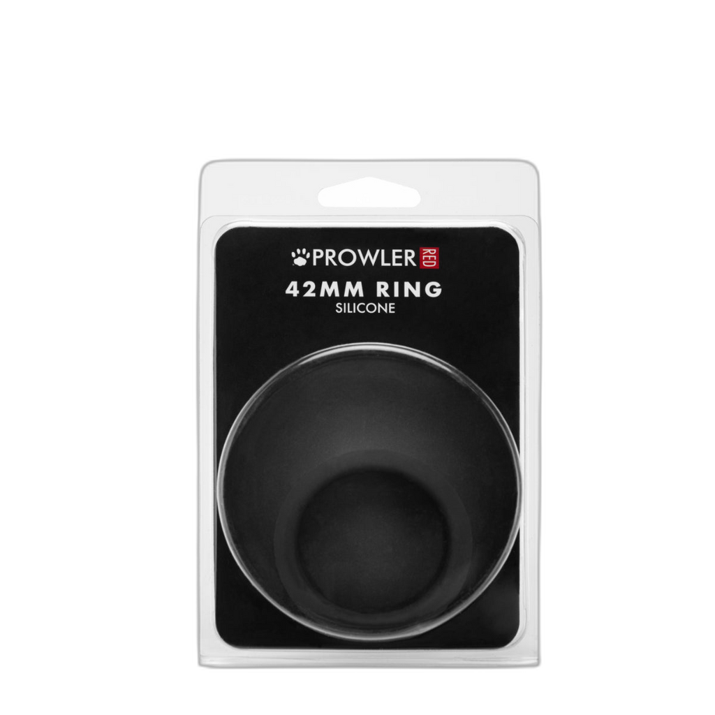 Prowler RED Silicone Cock Ring Black 42mm