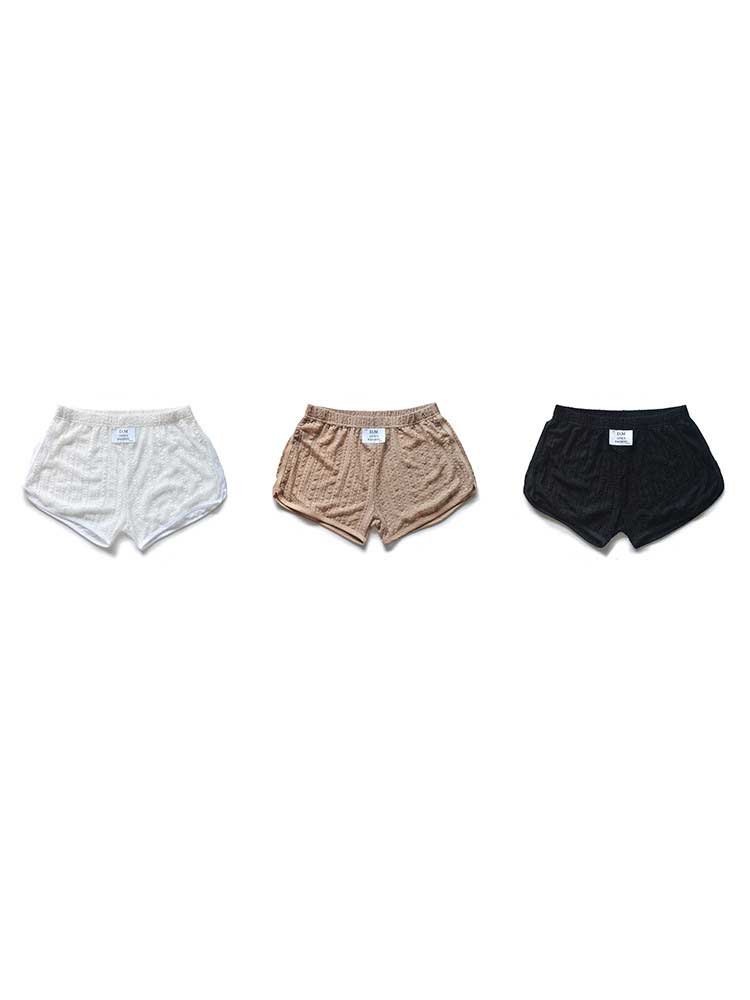 D.M Men's Sexy Lace Low-Rise Loose Boxer Briefs