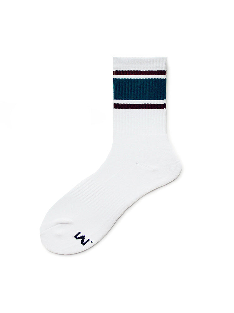 Rainbow Striped Sports Cotton Socks