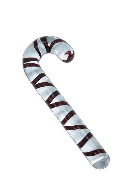 Candy Cane Glass Dildo
