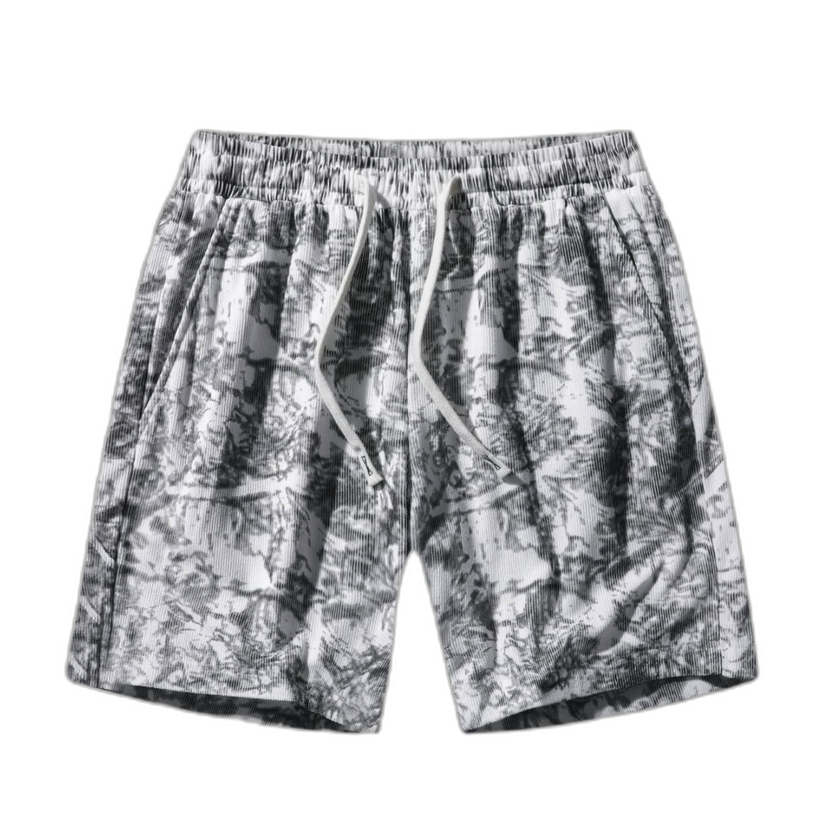 Washed Camo Corduroy Shorts