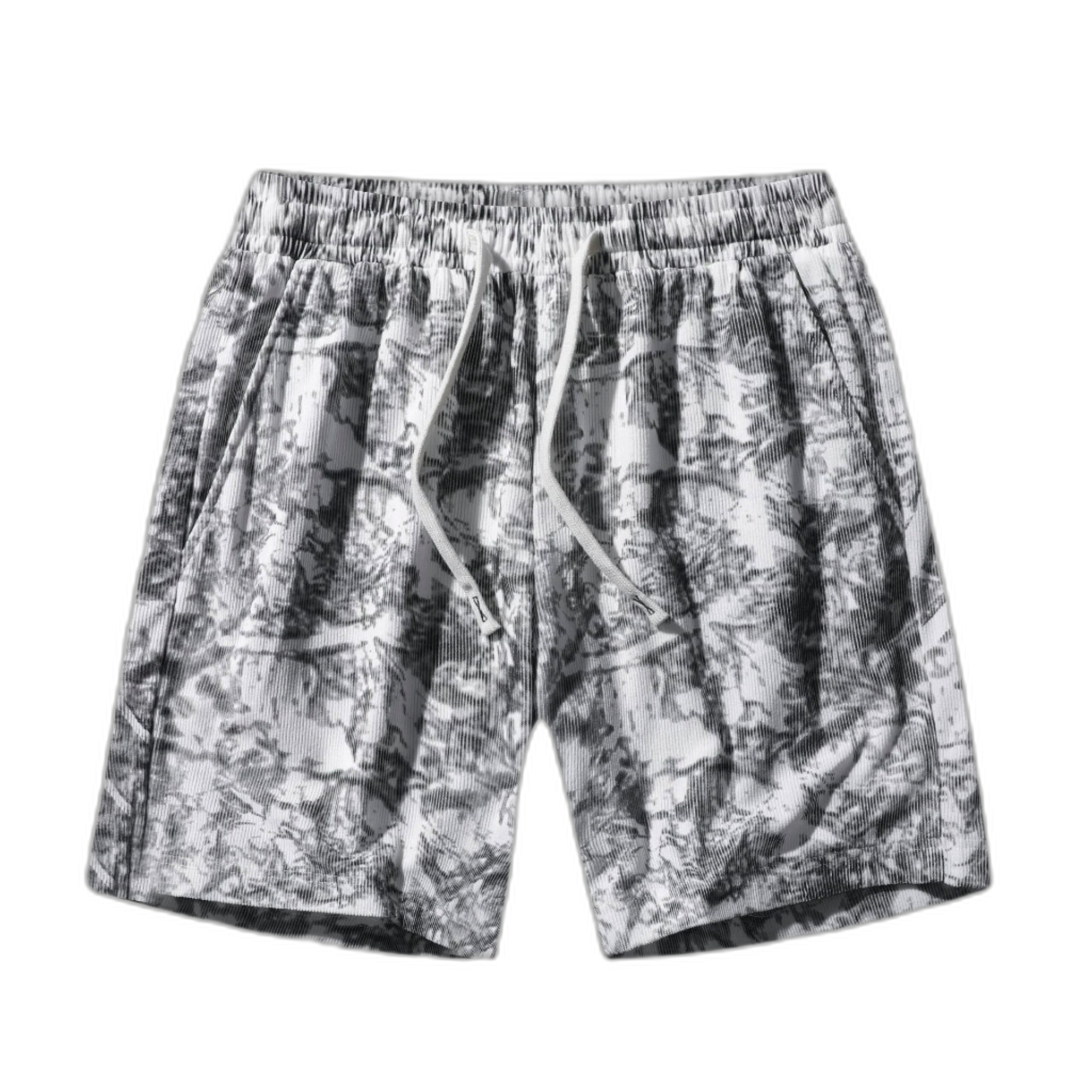 Washed Camo Corduroy Shorts