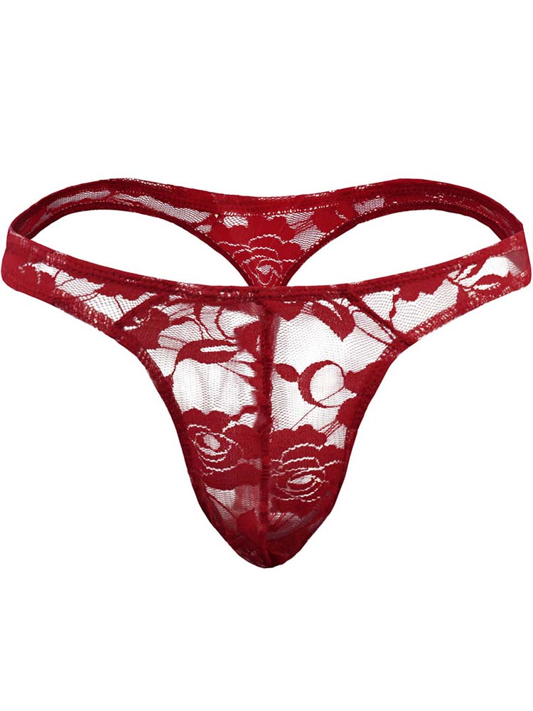 Men's Lace Sexy Translucent Thong