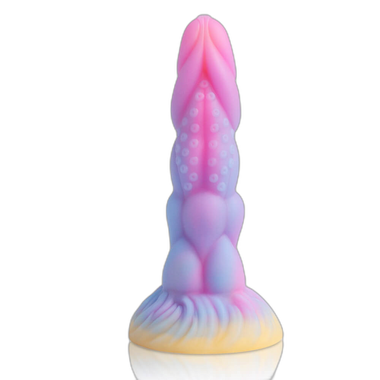 Nebulox - 8 Inch Glow In The Dark Dildo - Monster Dildo - Tentacle Dildo - Bug Dildo