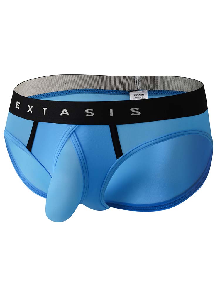 Men's Sexy Silky Smooth U-Convex Pouch Briefs
