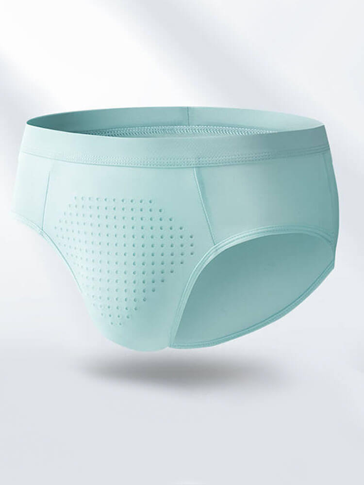 Men's Sexy Solid-Color Quick-Dry Mesh Briefs