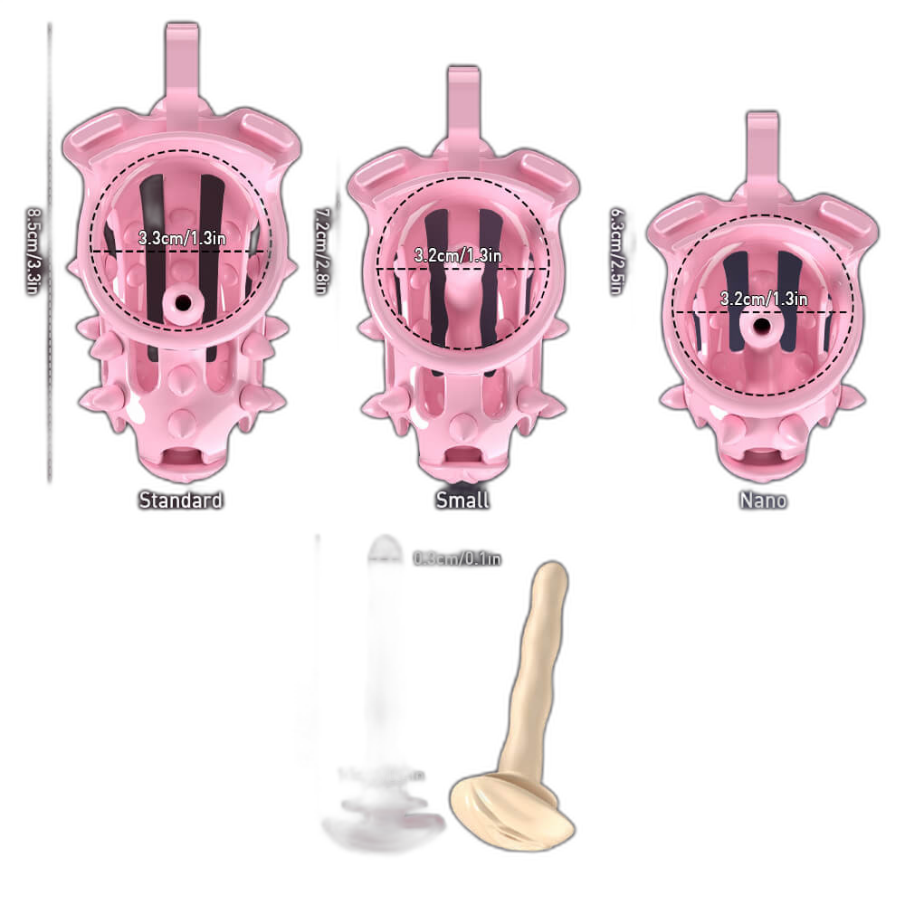 Prick - Chastity Cage with Belt - Male Chastity Device