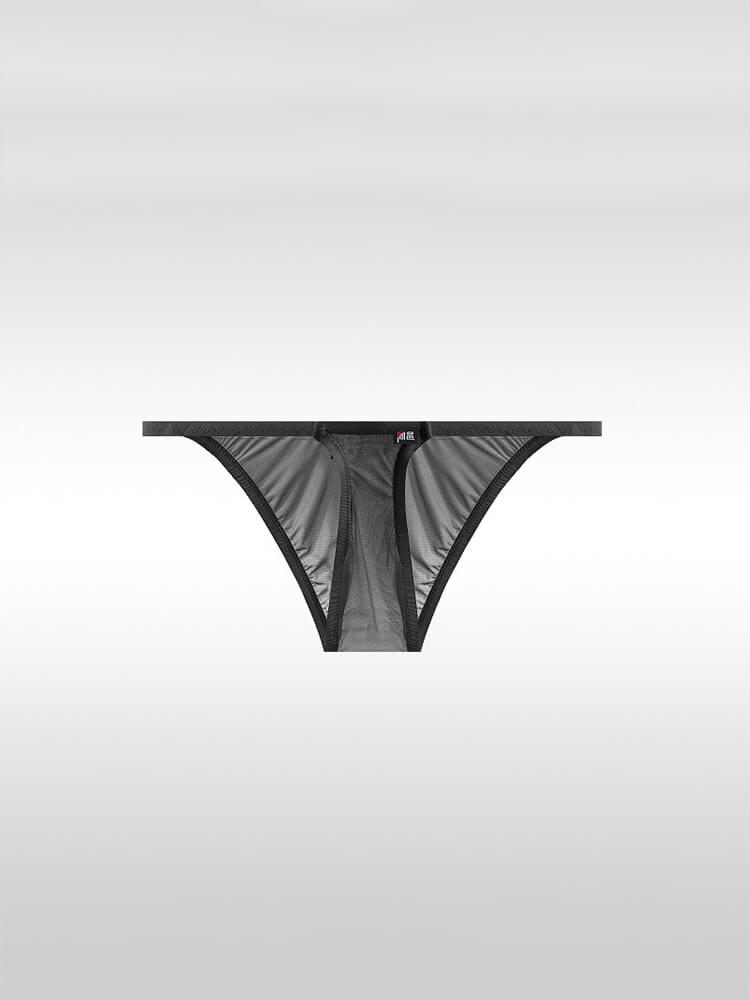 Men's Low-Rise Sexy Ultra-Thin Sheer Ice-Silk Briefs
