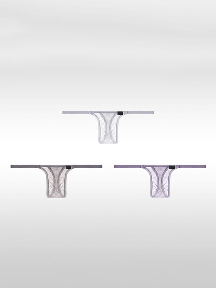 Men's Low-Rise Ultra-Thin Sheer Thong