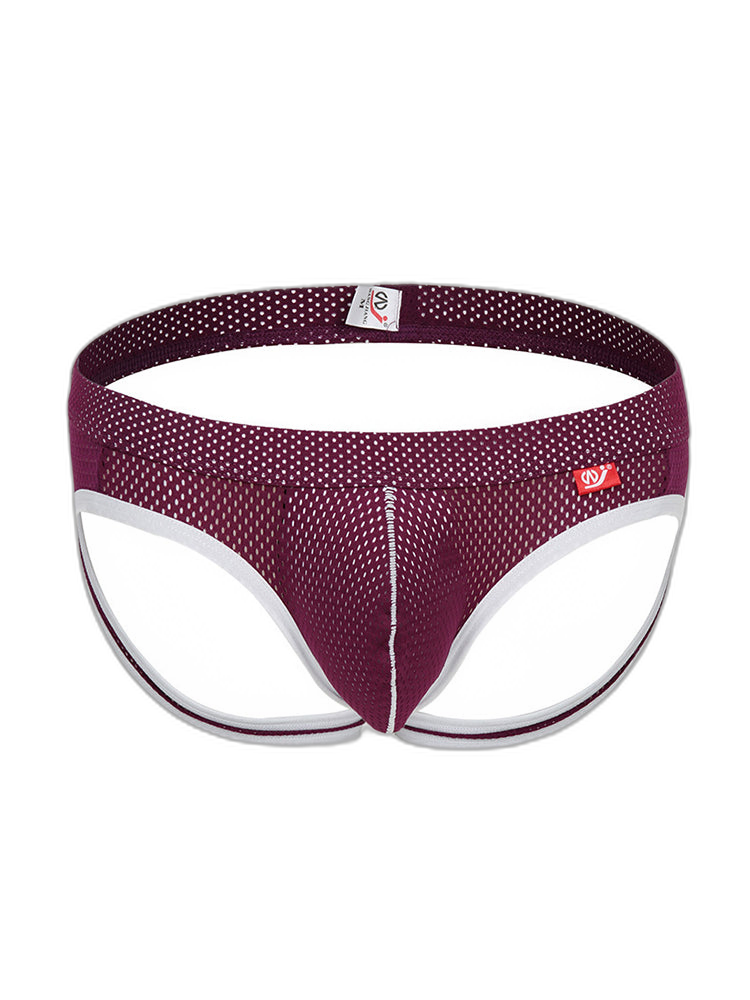 4 Pack Men's Low Waist Sexy Breathable Butt Lifting Stylish Comfortable Jockstrap