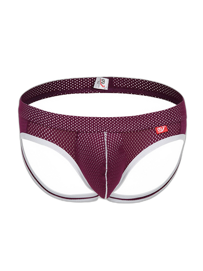 4 Pack Men's Low Waist Sexy Breathable Butt Lifting Stylish Comfortable Jockstrap