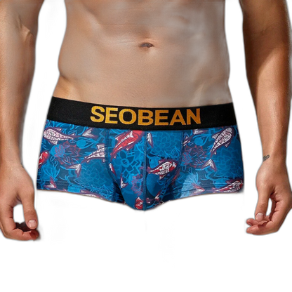 SEOBEAN Festive Fish Boxer Briefs