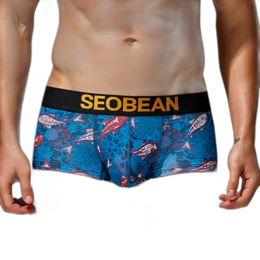 SEOBEAN Festive Fish Boxer Briefs