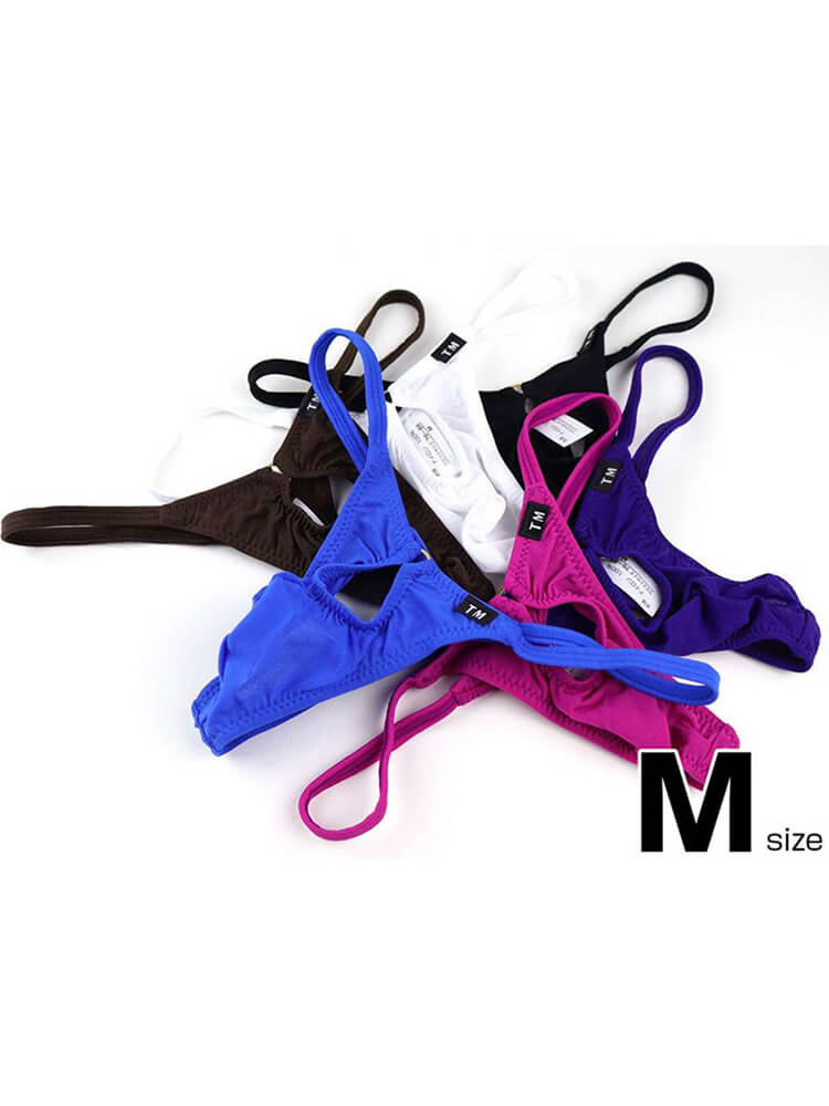 Men's Sexy Front Hollow Low-Rise String Thong