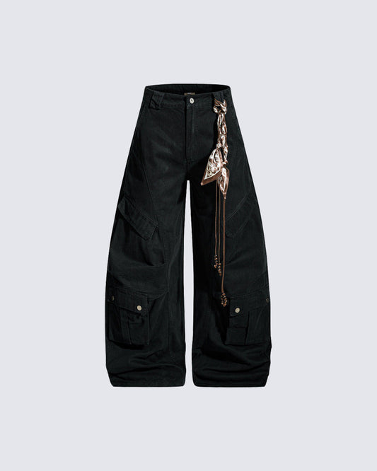 Loose Fit Vintage Utility Trousers