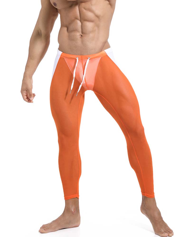Men's High Elastic Transparent Sport Slim Pants