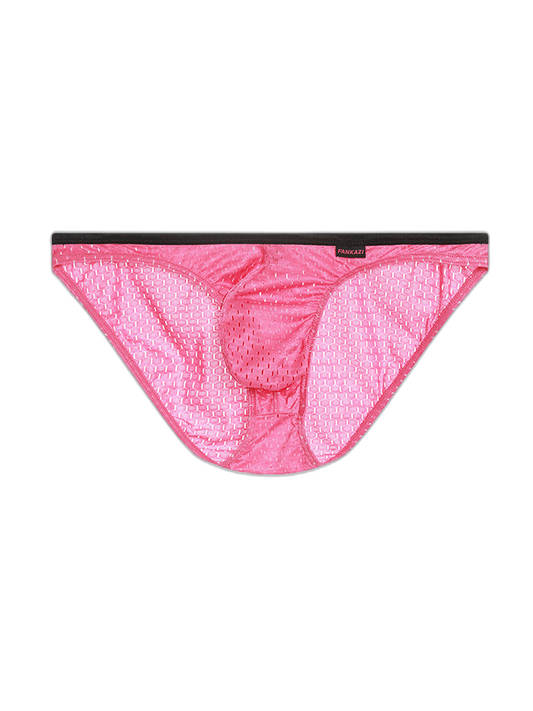Men's Low-rise Mesh U-shaped Convex Pocket Sports Briefs