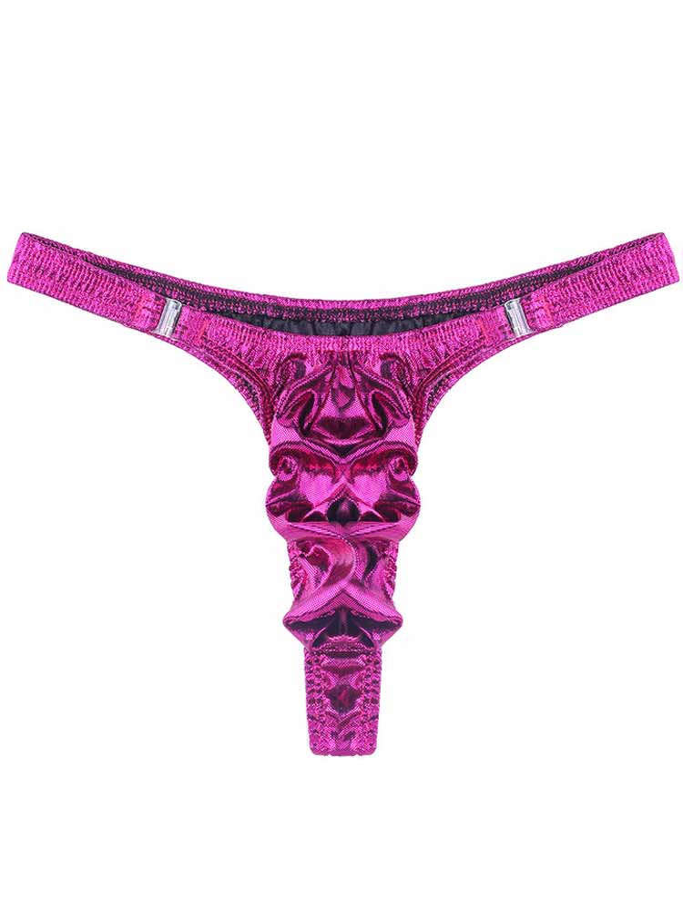 Men's Narrow Side Detachable Button Thong