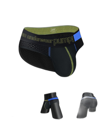 2 Pack Men's Mesh Loose Fit Sport Low-Rise Briefs