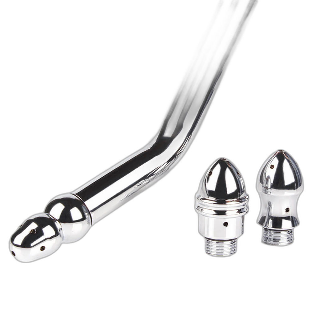 Aluminium Shower Enema Kit – 3 Nozzle Attachments
