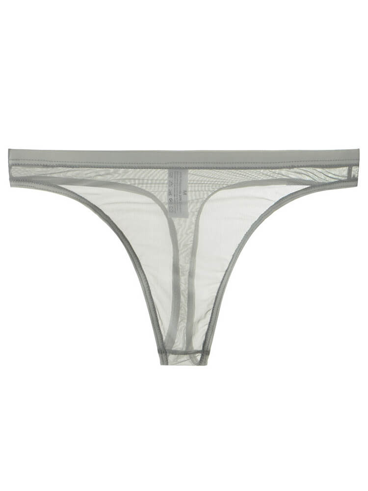 Men's Sexy Ultra-Thin Mesh Transparent Thong