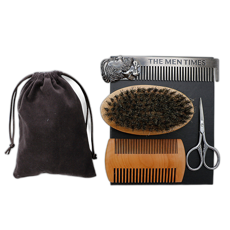 Wooden Beard Care Set