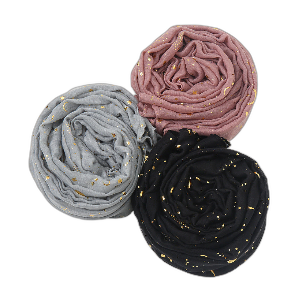 Star & Moon Pashmina Scarf