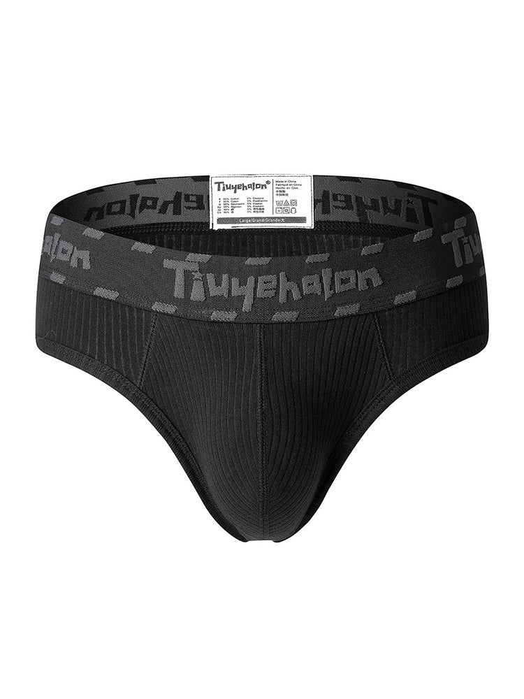 Men's Combed Ribbed Cotton Soft Briefs