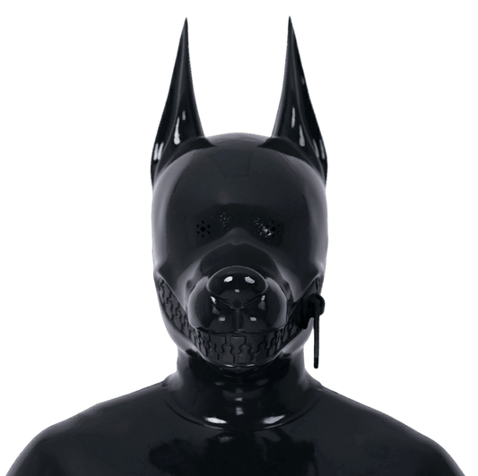 Furrjoi Zipper Dog Hood Black Perforated Eyes