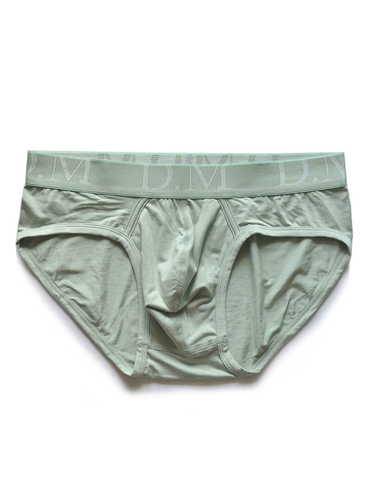 D.M Men's Minimalist Solid-Color Modal Briefs