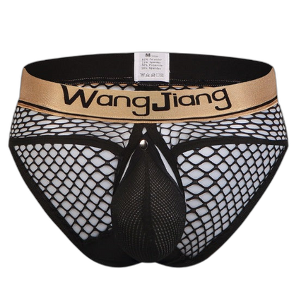 Mens Sexy Mesh Breathable U Convex Pouch Briefs