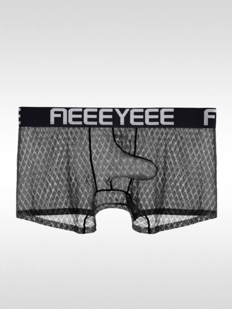 Men's Sexy Elephant Trunk Pouch Ice Silk Boxer Briefs