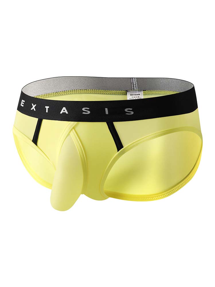 Men's Sexy Silky Smooth U-Convex Pouch Briefs