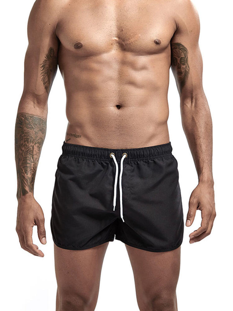 Men's Casual Athletic Drawstring Beach Shorts