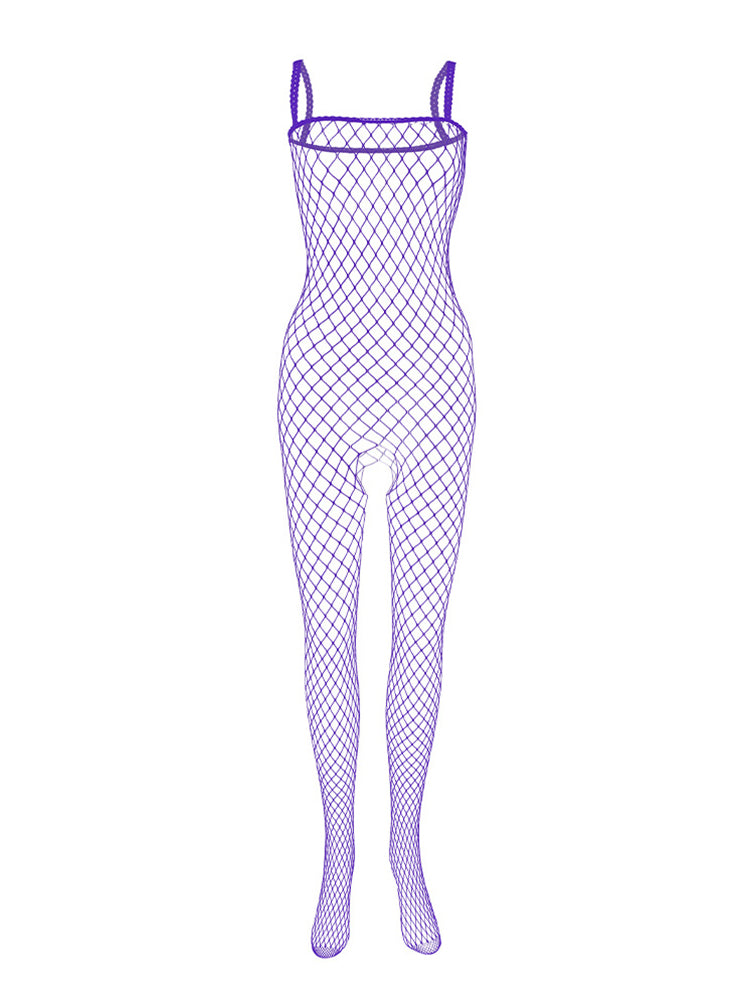 Men's Open Crotch Mesh Bodysuit
