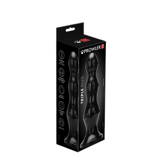 Prowler RED Triple Butt Plug Black