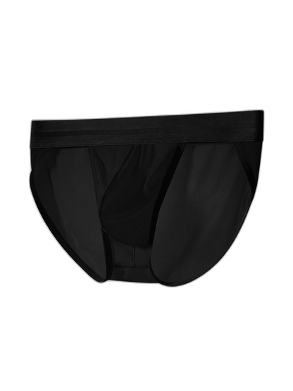 2 Pack Men's Ultra-Soft Ice Silk Quick-Dry Smooth Cooling Briefs
