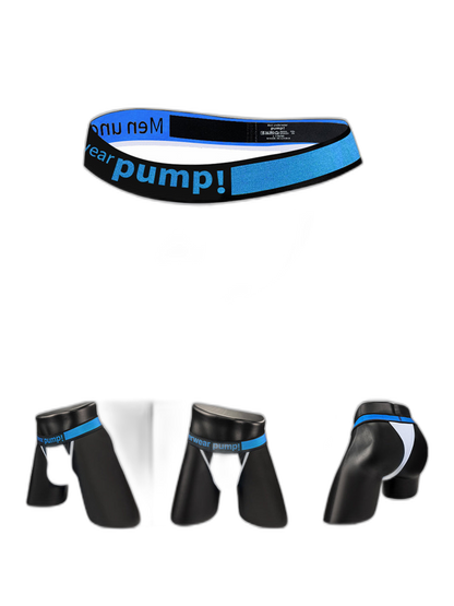 Men's Sexy Butt-Lifting Sporty U-Pouch Large Thong & Strings